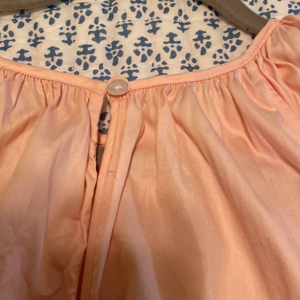 EUC Lake garden dress in peach size large - Picture 5 of 7